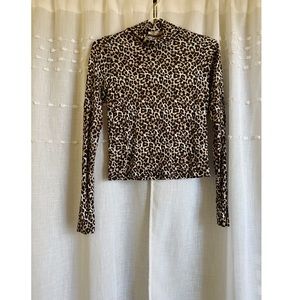Cheetah Print Turtleneck